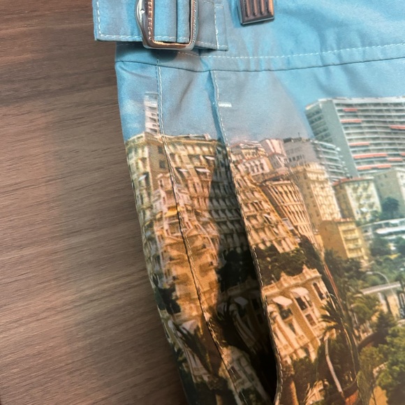 Orlebar Brown Men's Swim Trunks - Scenic Blue and Tan, Monoco Poolside. - Picture 4 of 6